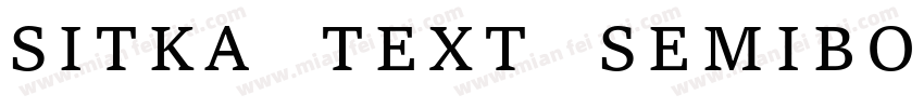 SITKA TEXT SEMIBOLD字体转换